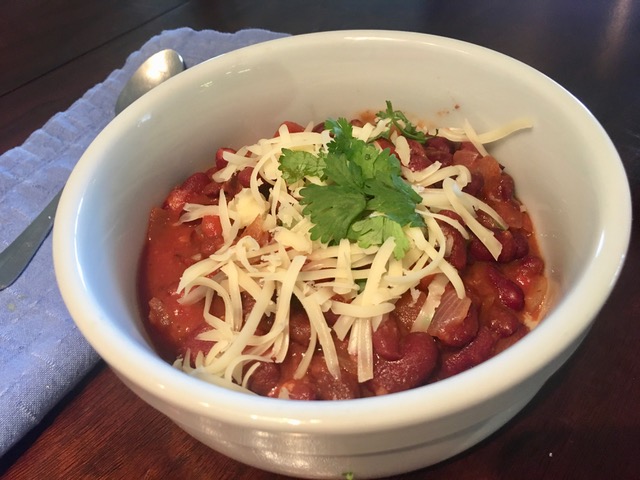 Texas chili recipe, by nancy addison, culinary vegetarian, vegan, gluten-free