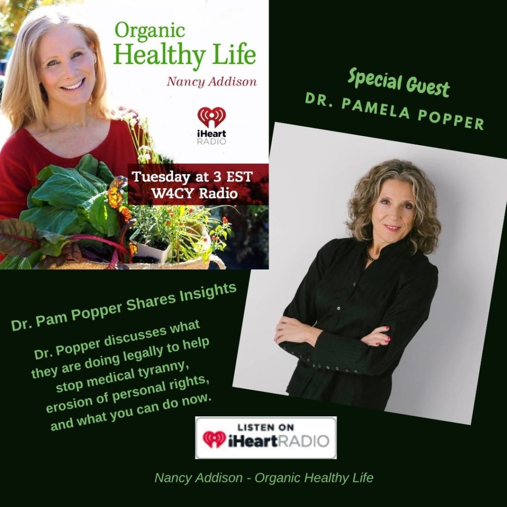 Dr. Pam Popper Shares her Inisghts with Nancy Addison - Organic Healthy Lifestyle
