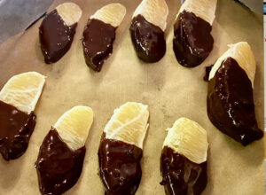 Chocolate dipped oranges by Nancy Addison, organic healthy life