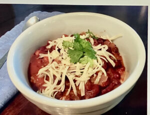 Texas Vegetarian Chili Recipe, gluten free, by nancy addison, organic healthy life