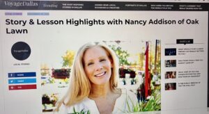Nancy Addison, Voyage Dallas, Organic Healthy Life, Featured.