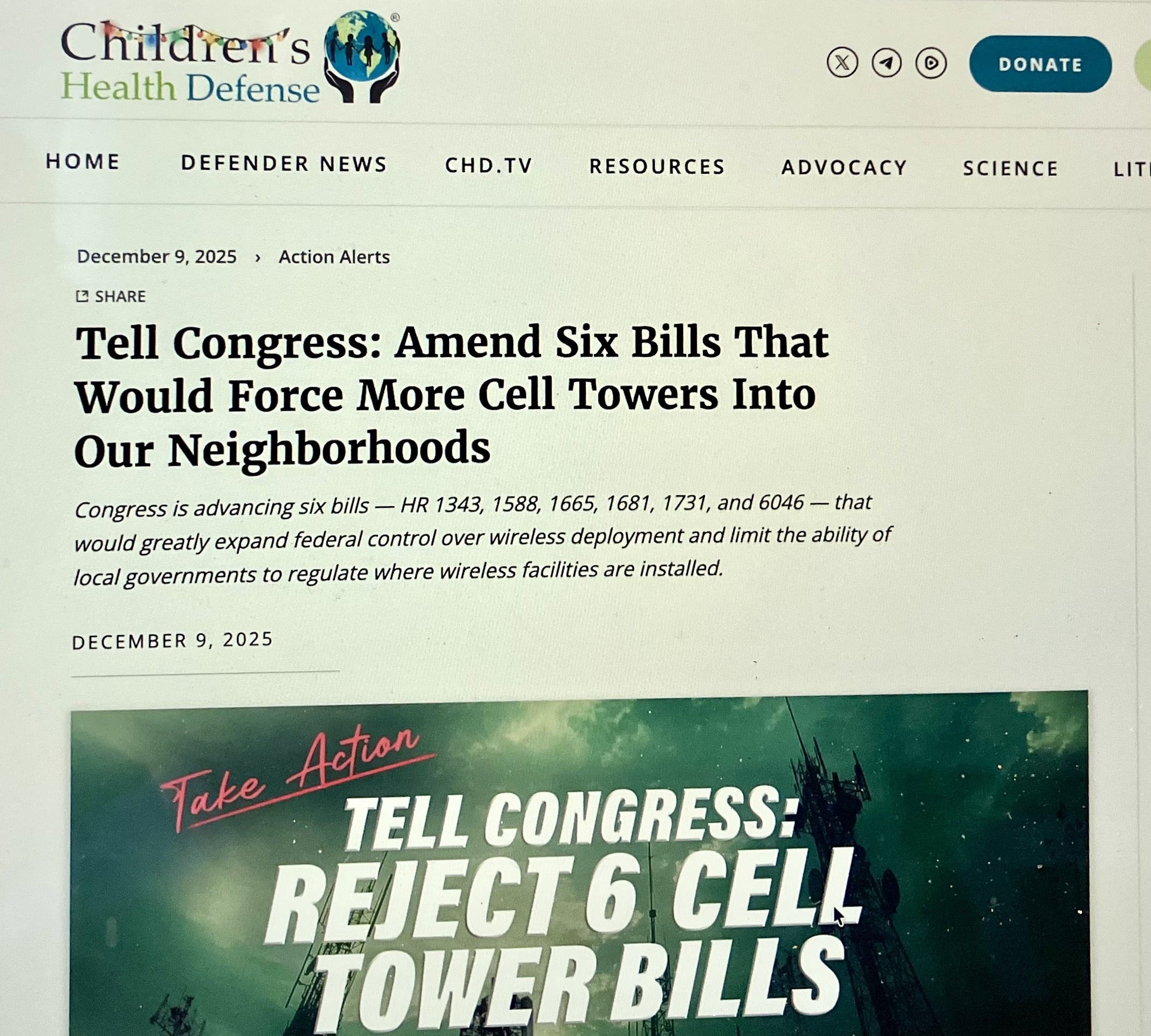 Emergency - USA - FCC - Getting Law to Provide Immunity From Law Or Law Suits for Internet Towers!